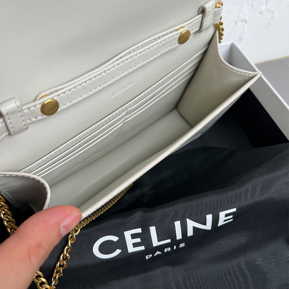 WALLET ON CHAIN MARGO in Shiny calfskin(HIGH-END GRADE)