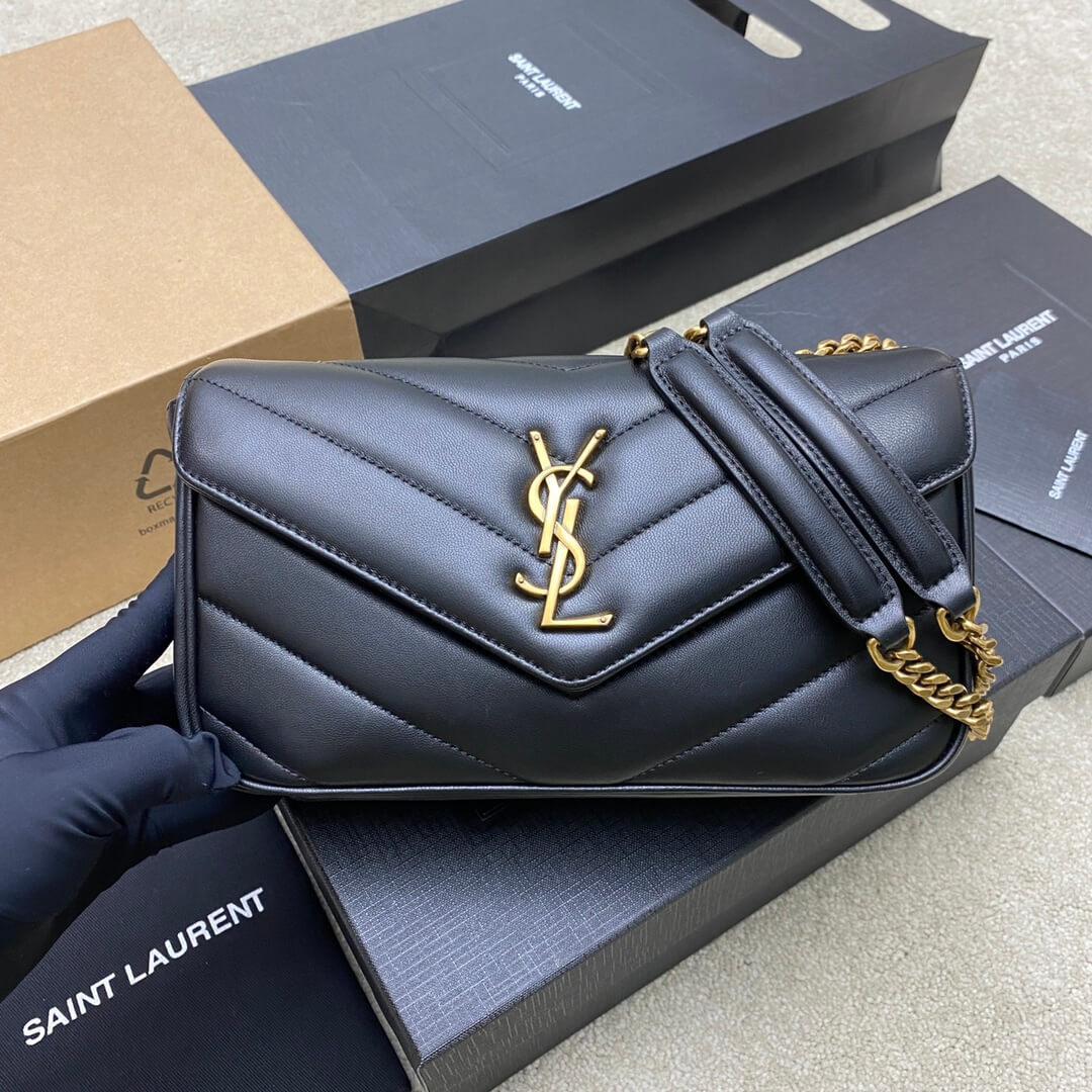 Y51 LOULOU small in MATELASSÉ lambskin