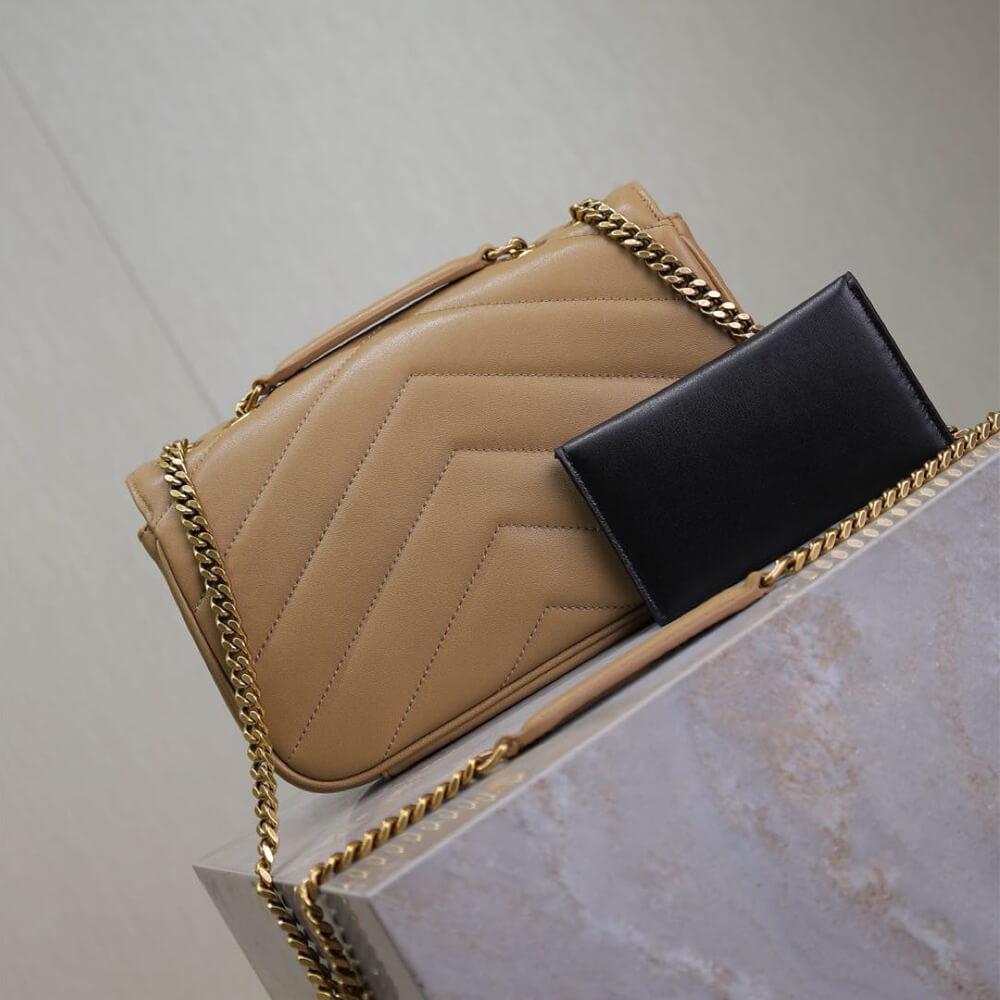 Y51 LOULOU small in MATELASSÉ lambskin