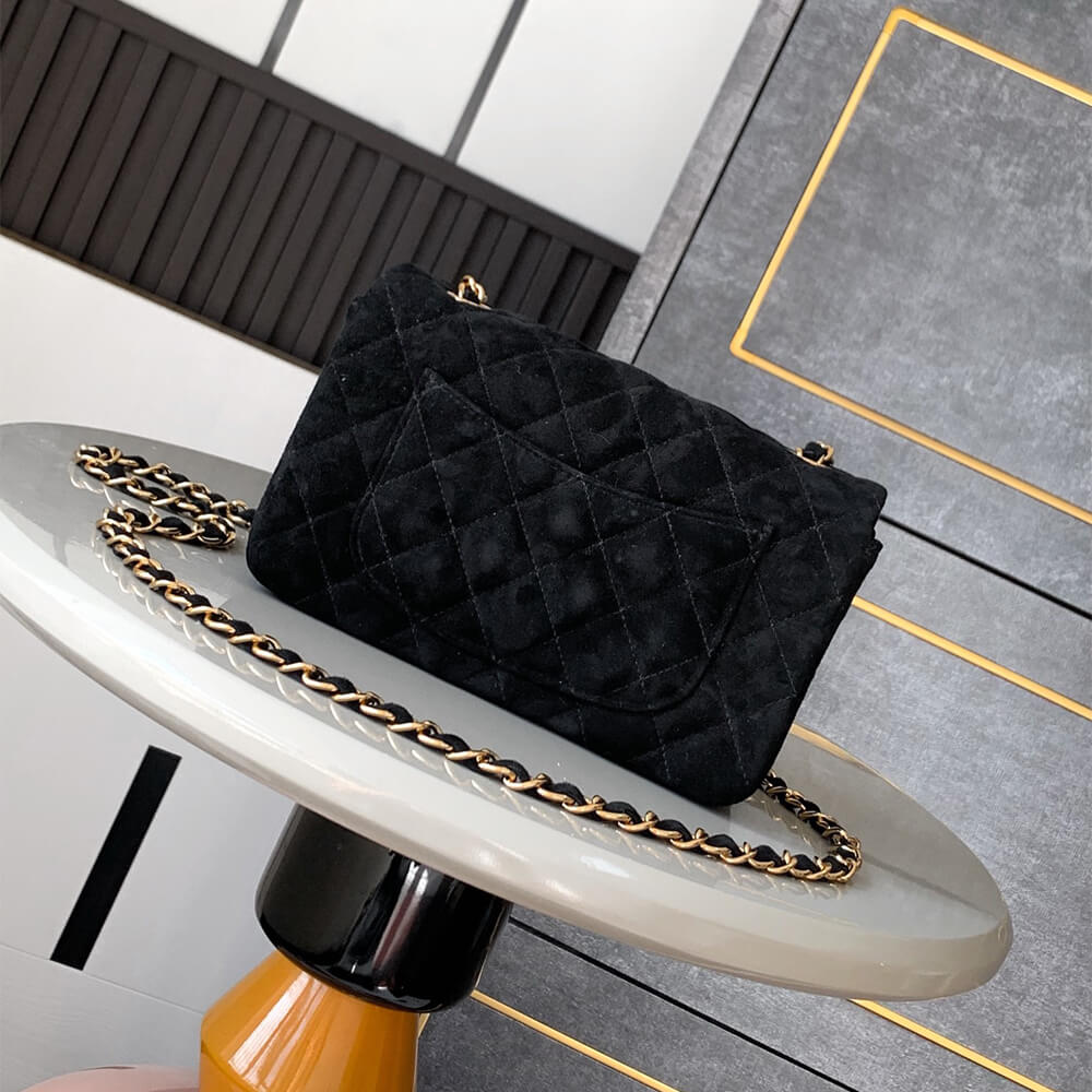 Ch**el SUEDE MINI FLAP BAG(HIGH-END GRADE)