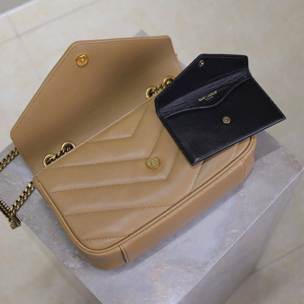 Y51 LOULOU small in MATELASSÉ lambskin