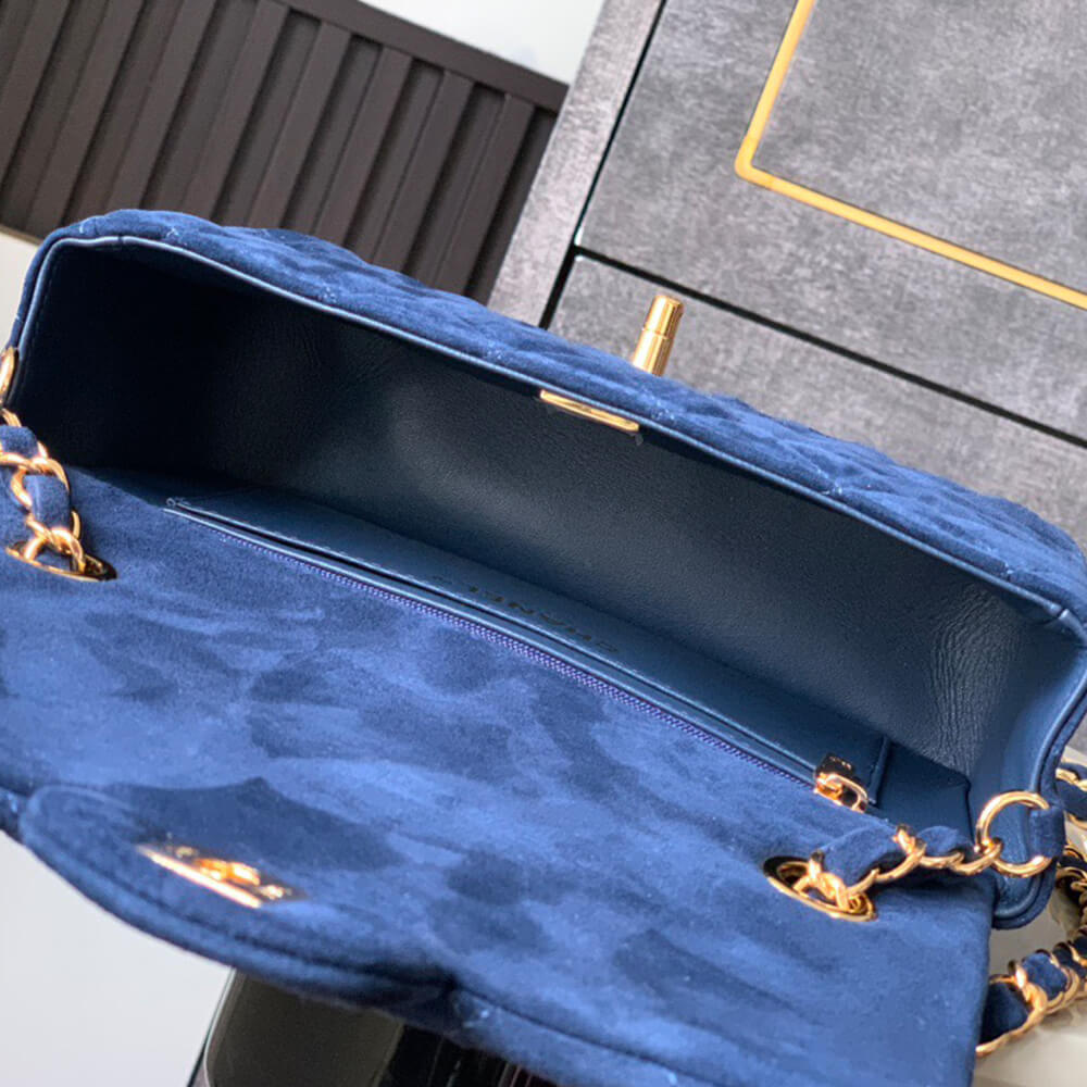 Ch**el SUEDE MINI FLAP BAG(HIGH-END GRADE)