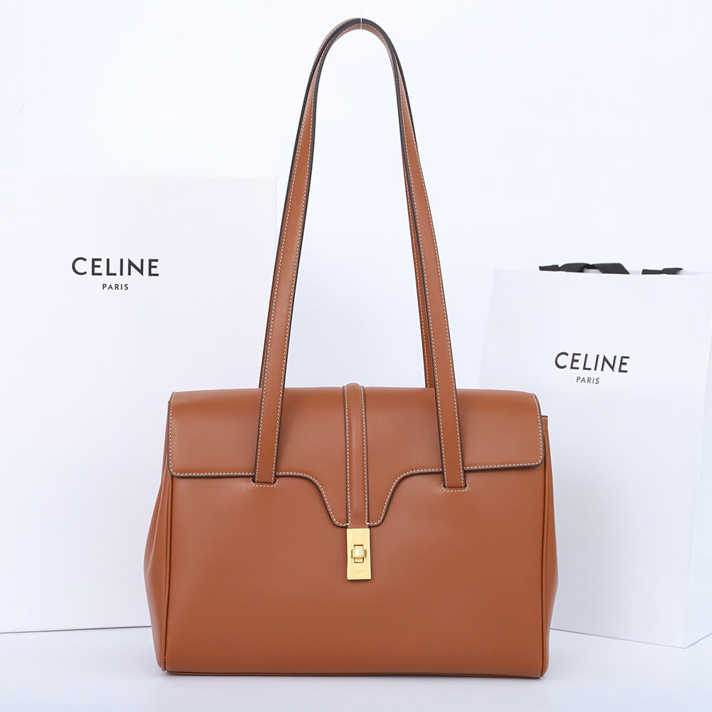 Ce1i*e Medium Soft 16 Bag in Smooth Calfskin(HIGH-END GRADE)