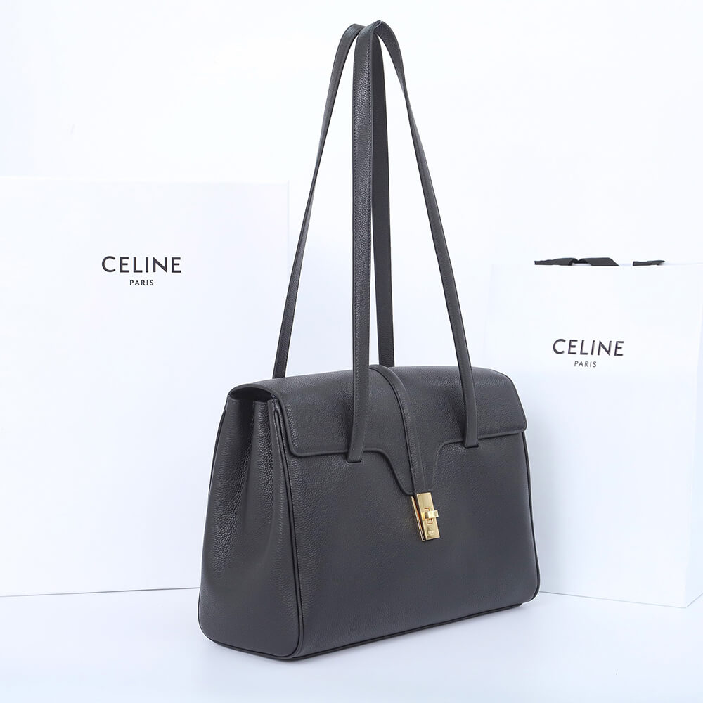Ce1i*e Medium Soft 16 Bag in Calfskin(HIGH-END GRADE)