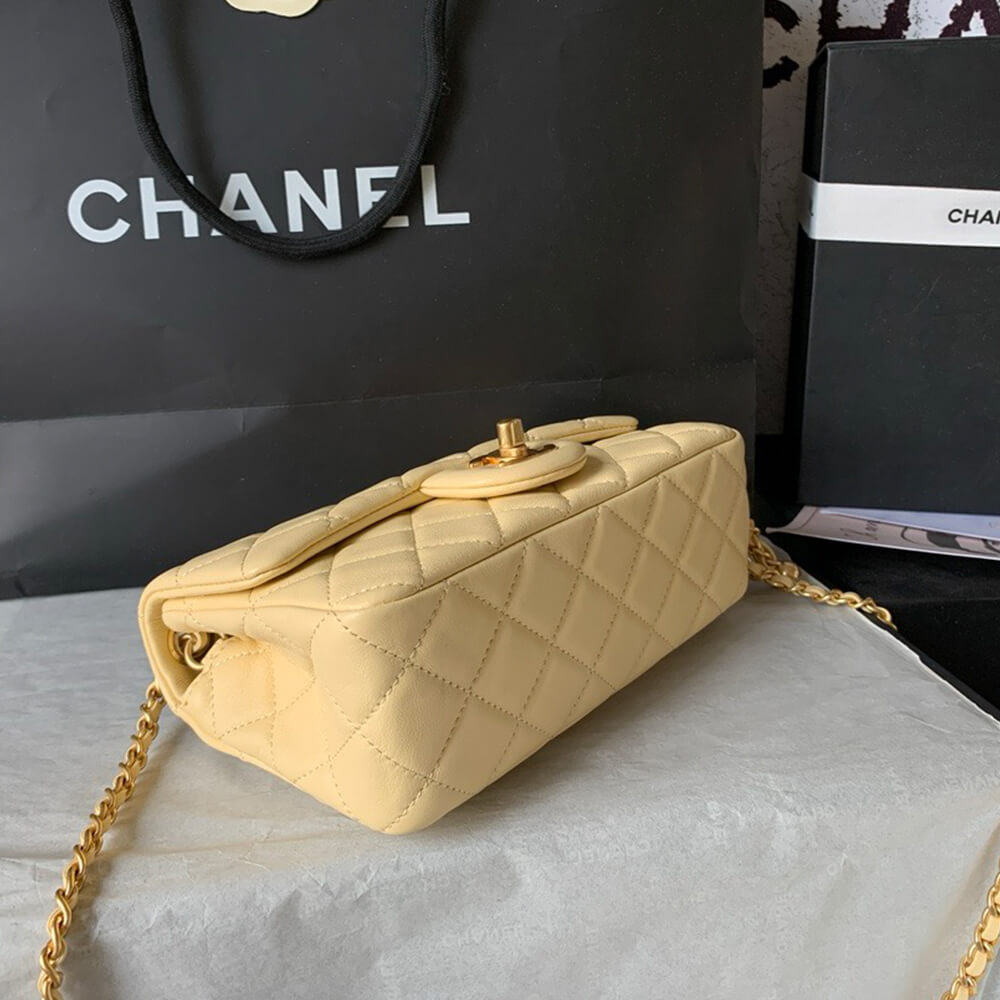 Ch**el Pearl Crush Mini Rectangular Flap(HIGH-END GRADE)