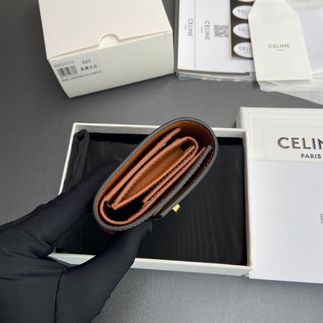 Ce1i*e 16 Small Wallet in Shiny Calf Leather