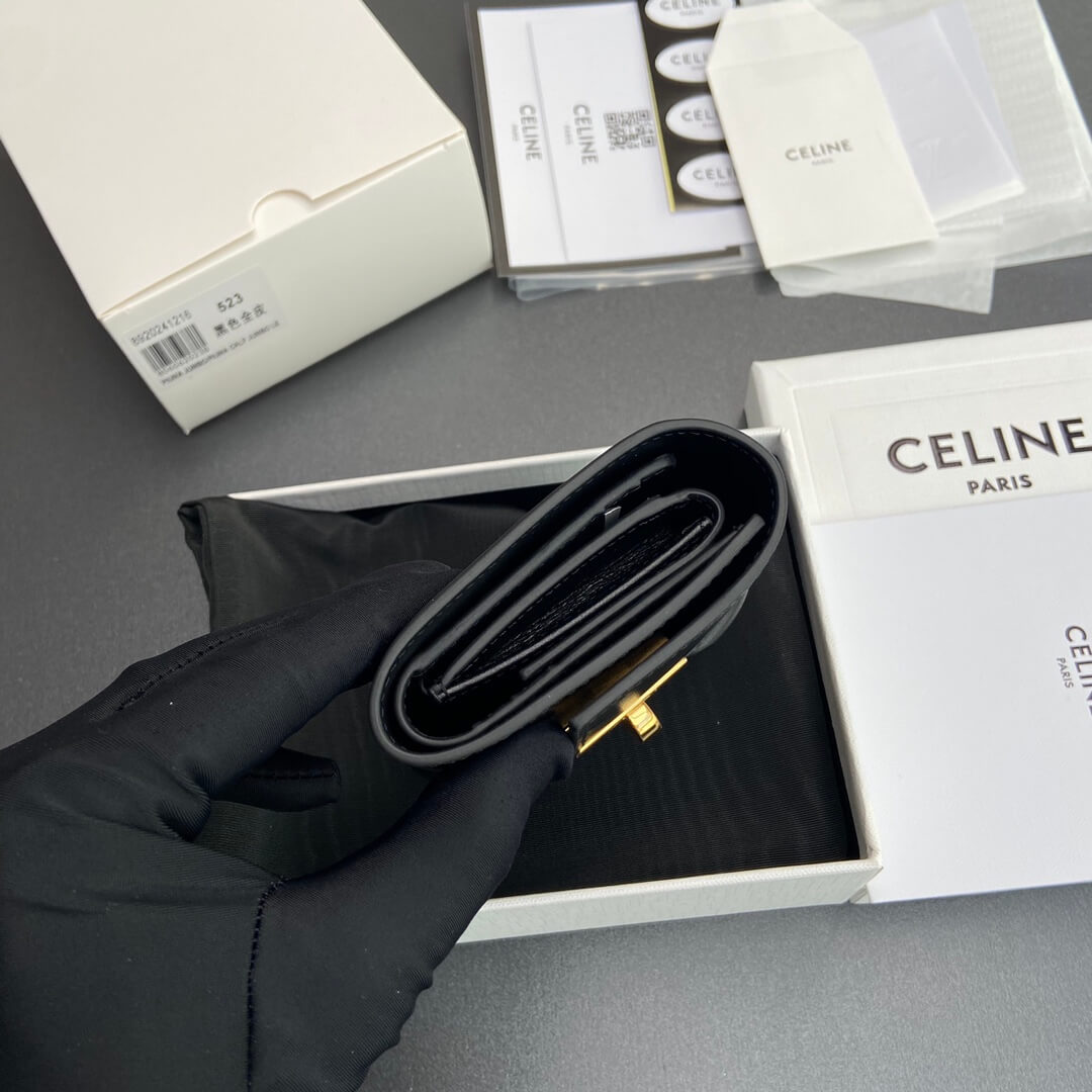 Ce1i*e 16 Small Wallet in Shiny Calf Leather