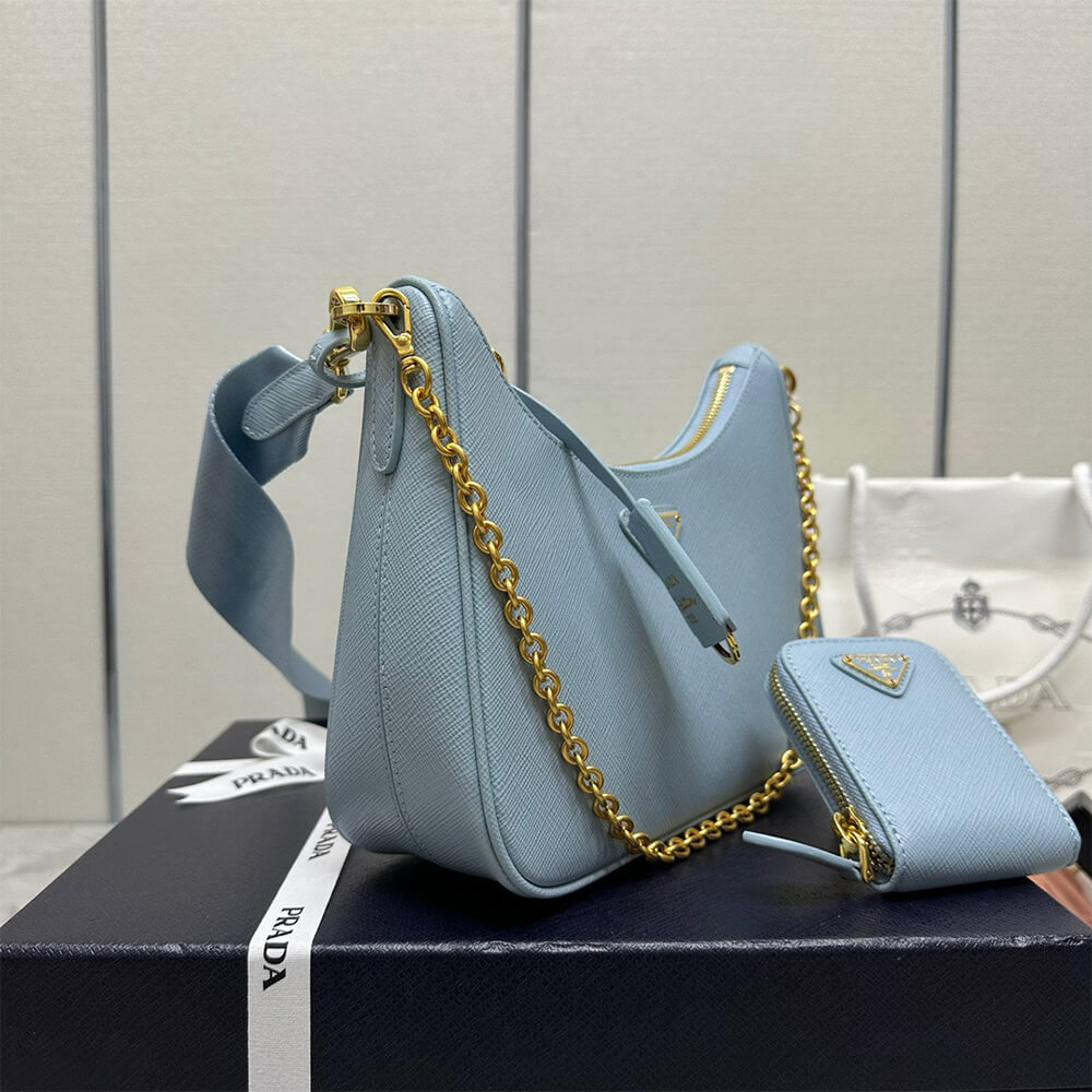 Pra*a Re-Edition 2005 Saffiano leather bag(HIGH-END GRADE)