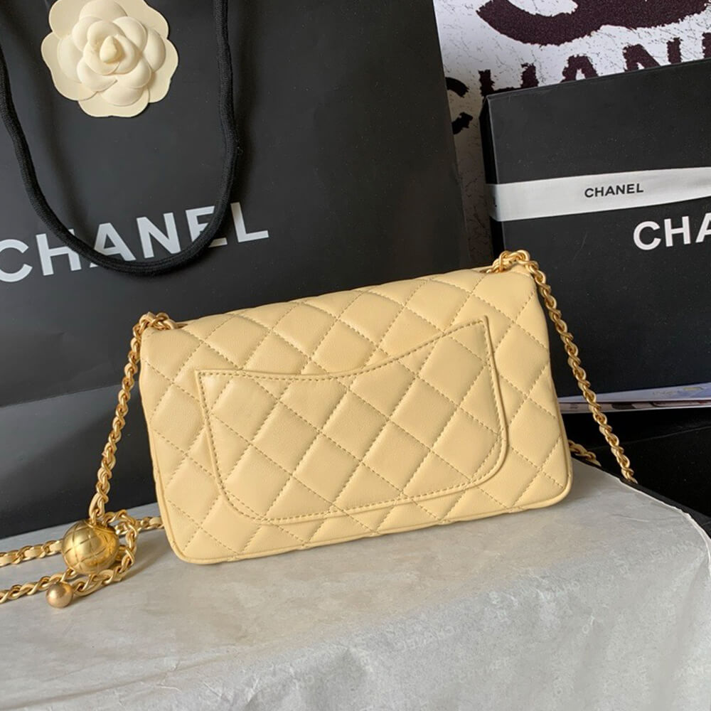 Ch**el Pearl Crush Mini Rectangular Flap(HIGH-END GRADE)