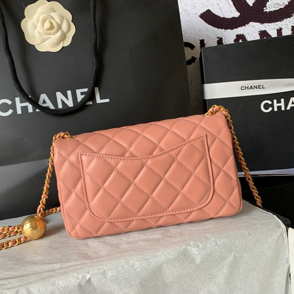 Ch**el Pearl Crush Mini Rectangular Flap(HIGH-END GRADE)
