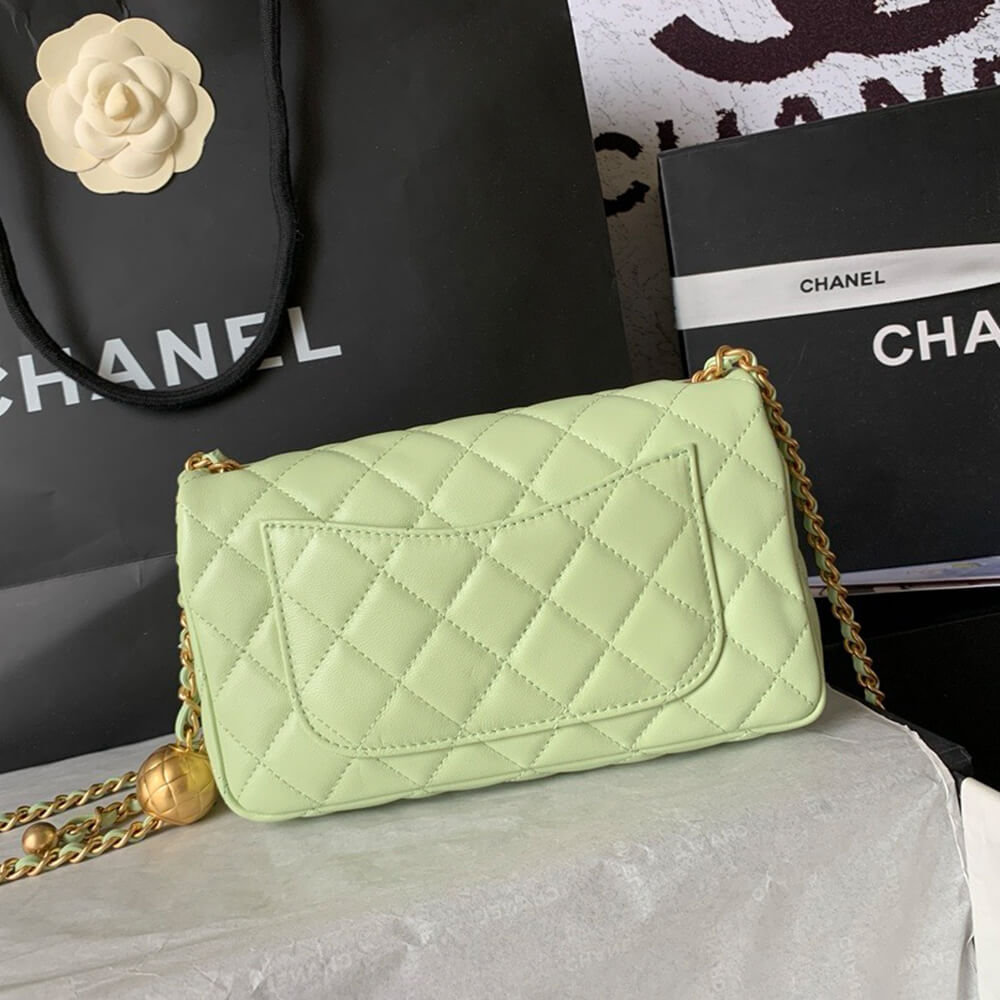 Ch**el Pearl Crush Mini Rectangular Flap(HIGH-END GRADE)