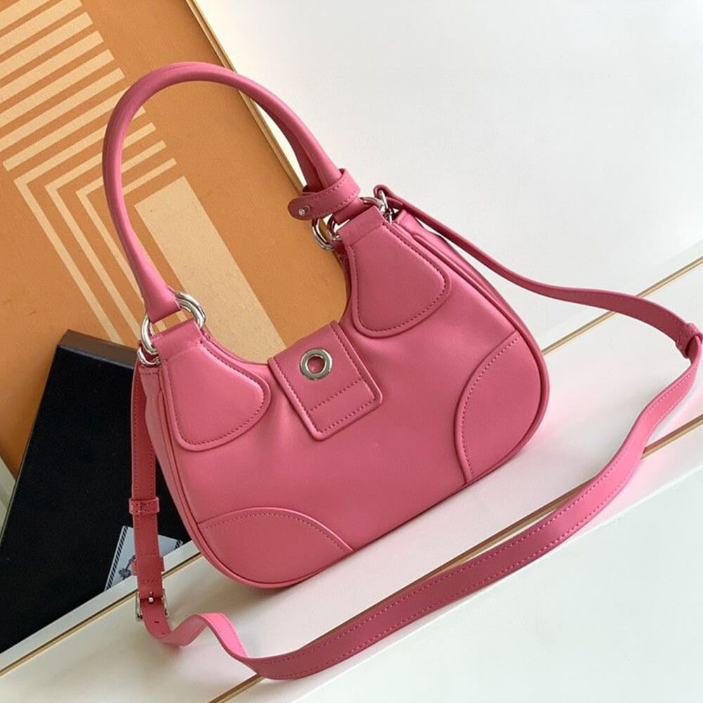 Pra*a Moon padded nappa-leather bag