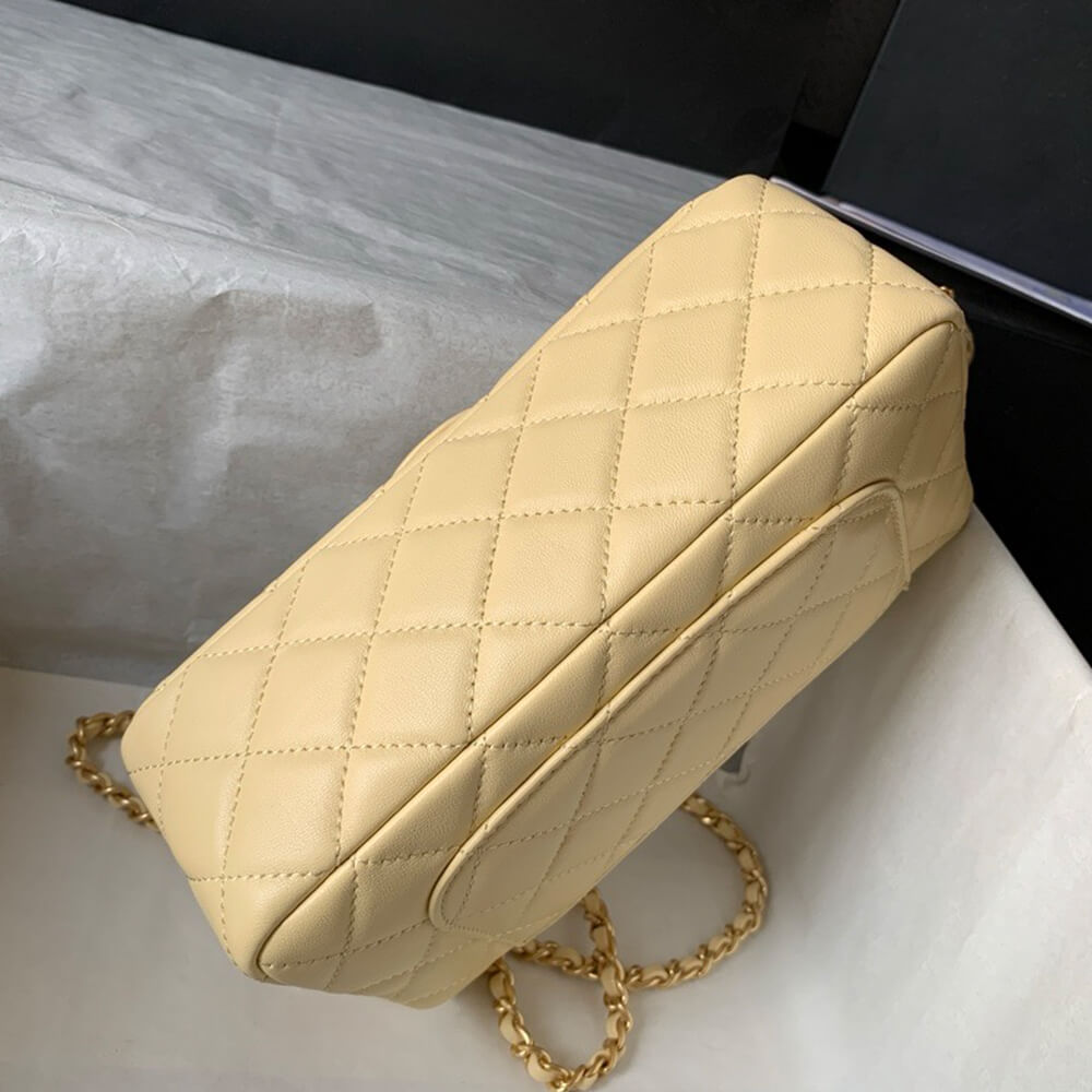 Ch**el Pearl Crush Mini Rectangular Flap(HIGH-END GRADE)