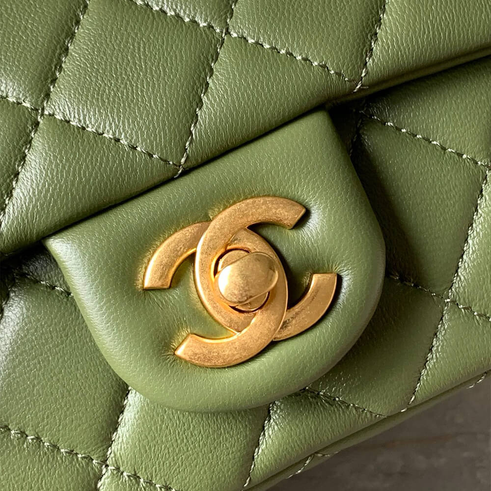 Ch**el Pearl Crush Mini Rectangular Flap(HIGH-END GRADE)