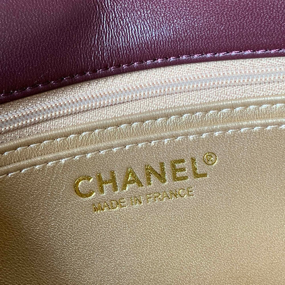 Ch**el Pearl Crush Mini Rectangular Flap(HIGH-END GRADE)