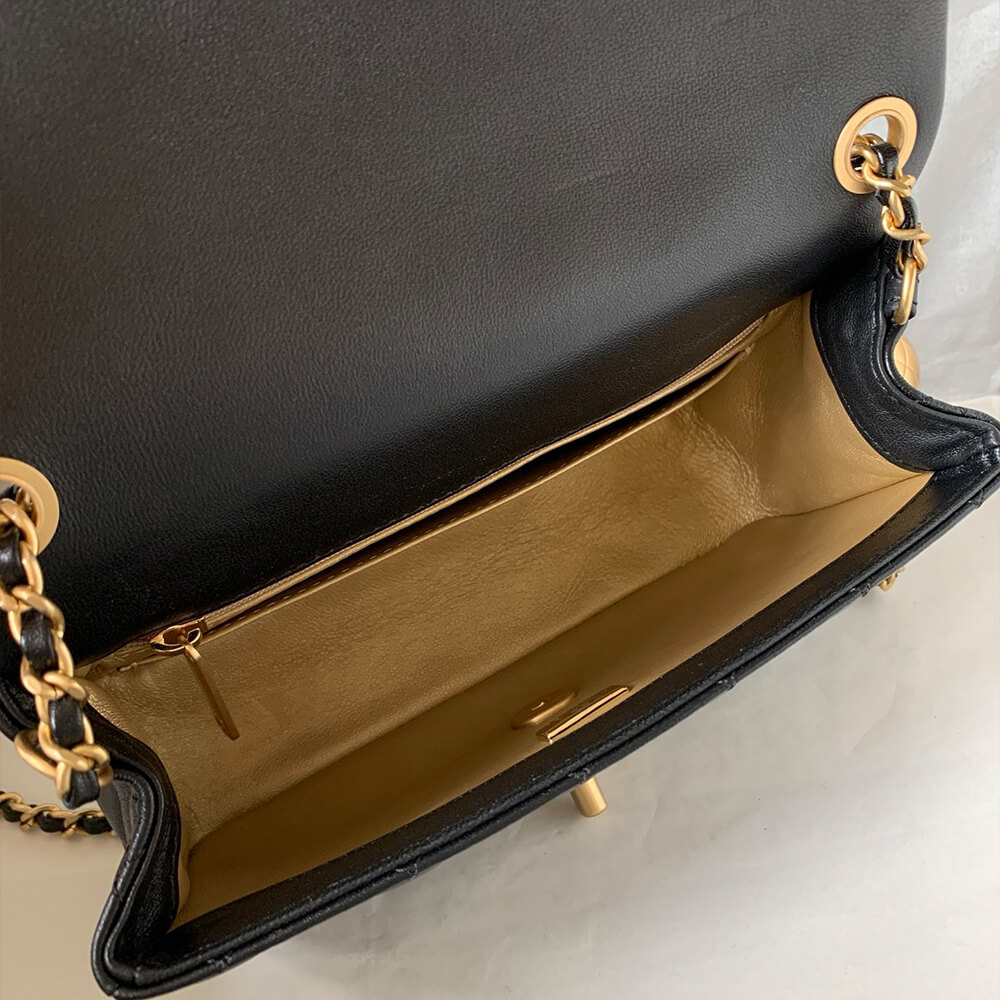 Ch**el Pearl Crush Mini Rectangular Flap(HIGH-END GRADE)