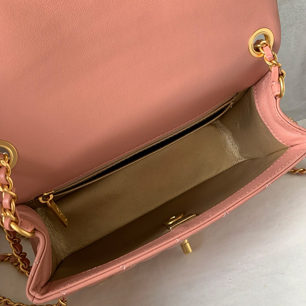 Ch**el Pearl Crush Mini Rectangular Flap(HIGH-END GRADE)