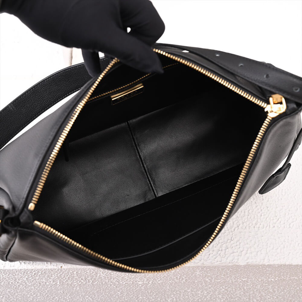 Pra*a Aimee large leather shoulder bag