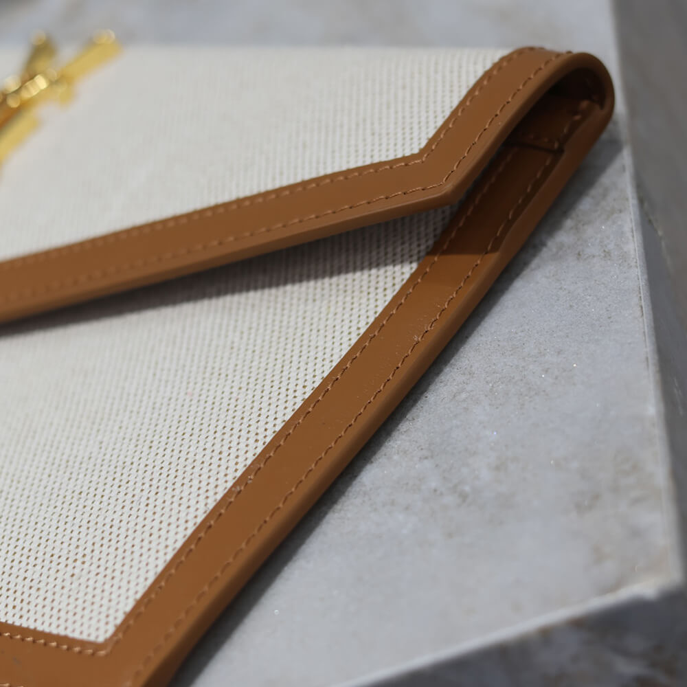 Y51 uptown pouch in canvas and leather