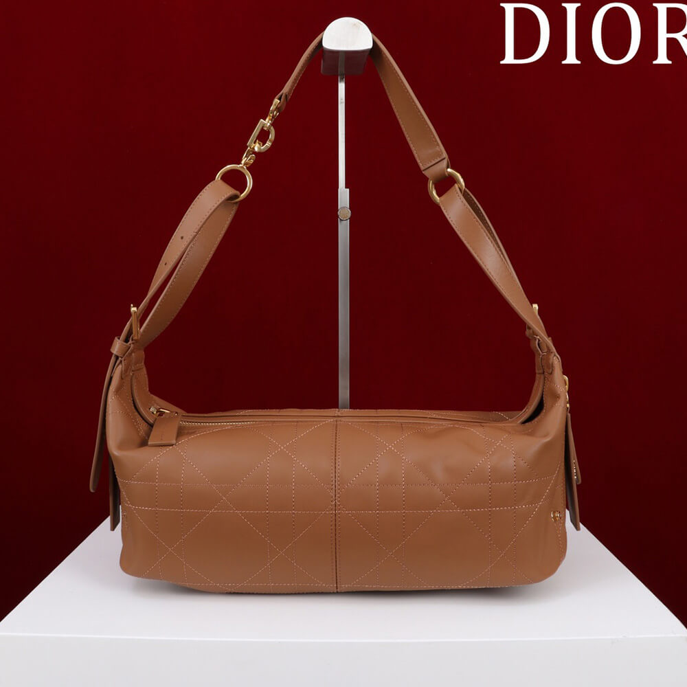 D10r Medium D-Journey Bag in Vintage Smooth Calfskin(HIGH-END GRADE)
