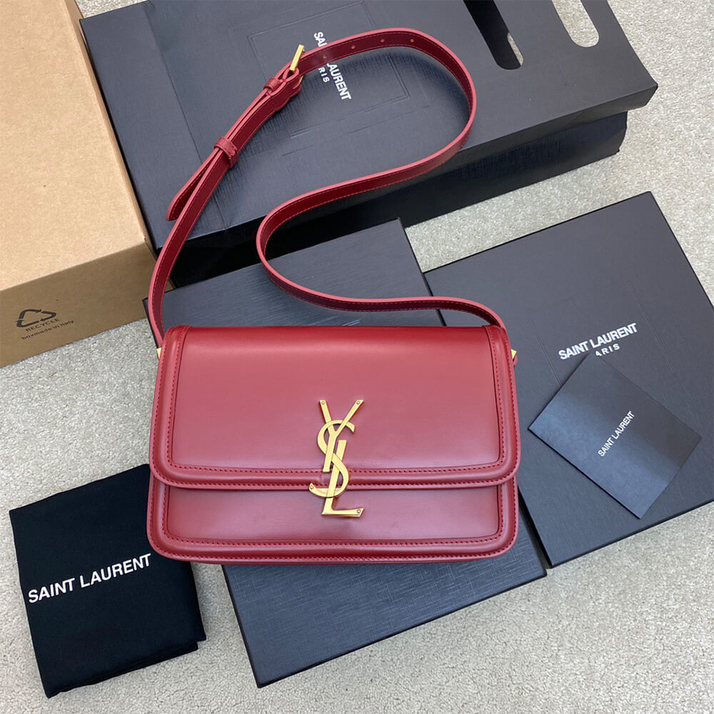 Y51 SOLFERINO MEDIUM SATCHEL IN BOX Sa1nt Lau*nt(HIGH-END GRADE)