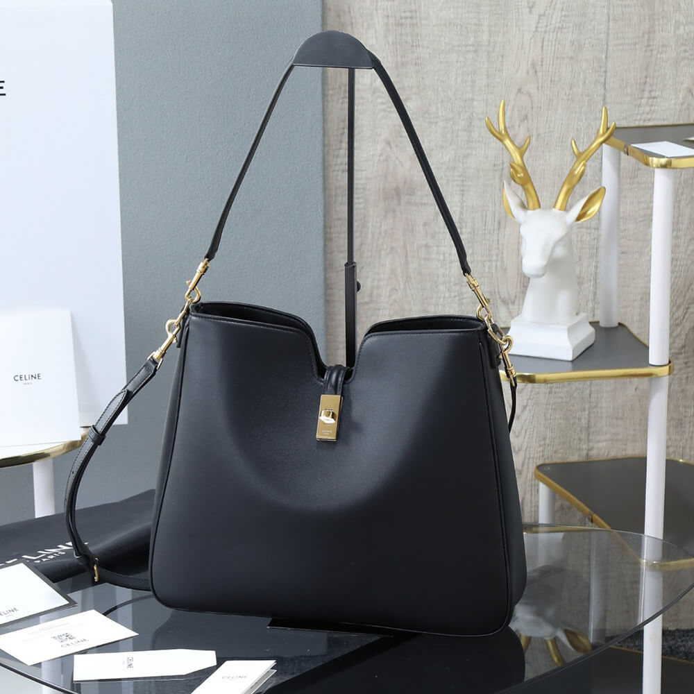 Ce1i*e MEDIUM CAMILLE 16 SOFT BAG IN SMOOTH CALFSKIN(HIGH-END GRADE)