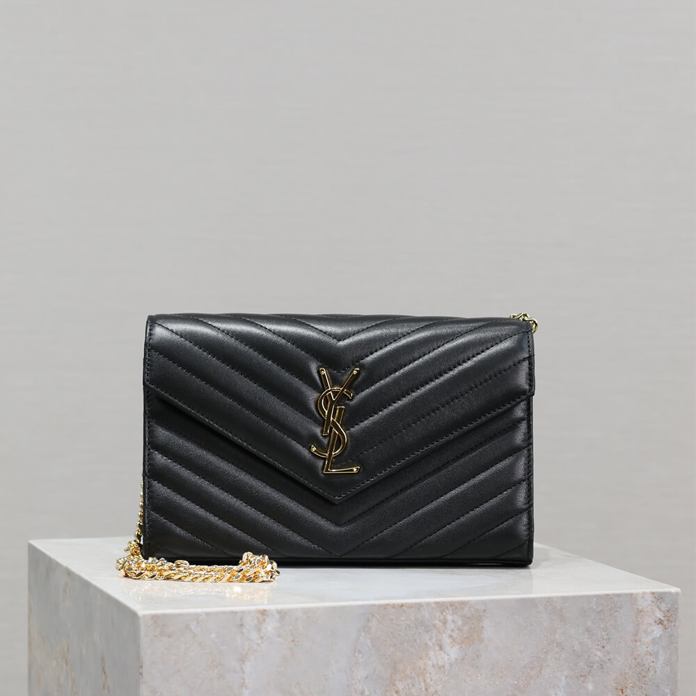 Y51 cassandre chain wallet in lambskin