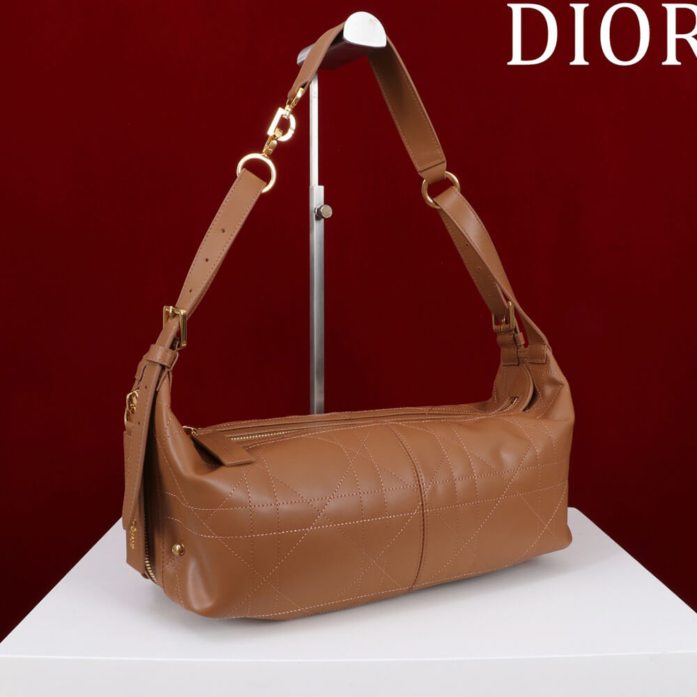 D10r Medium D-Journey Bag in Vintage Smooth Calfskin(HIGH-END GRADE)