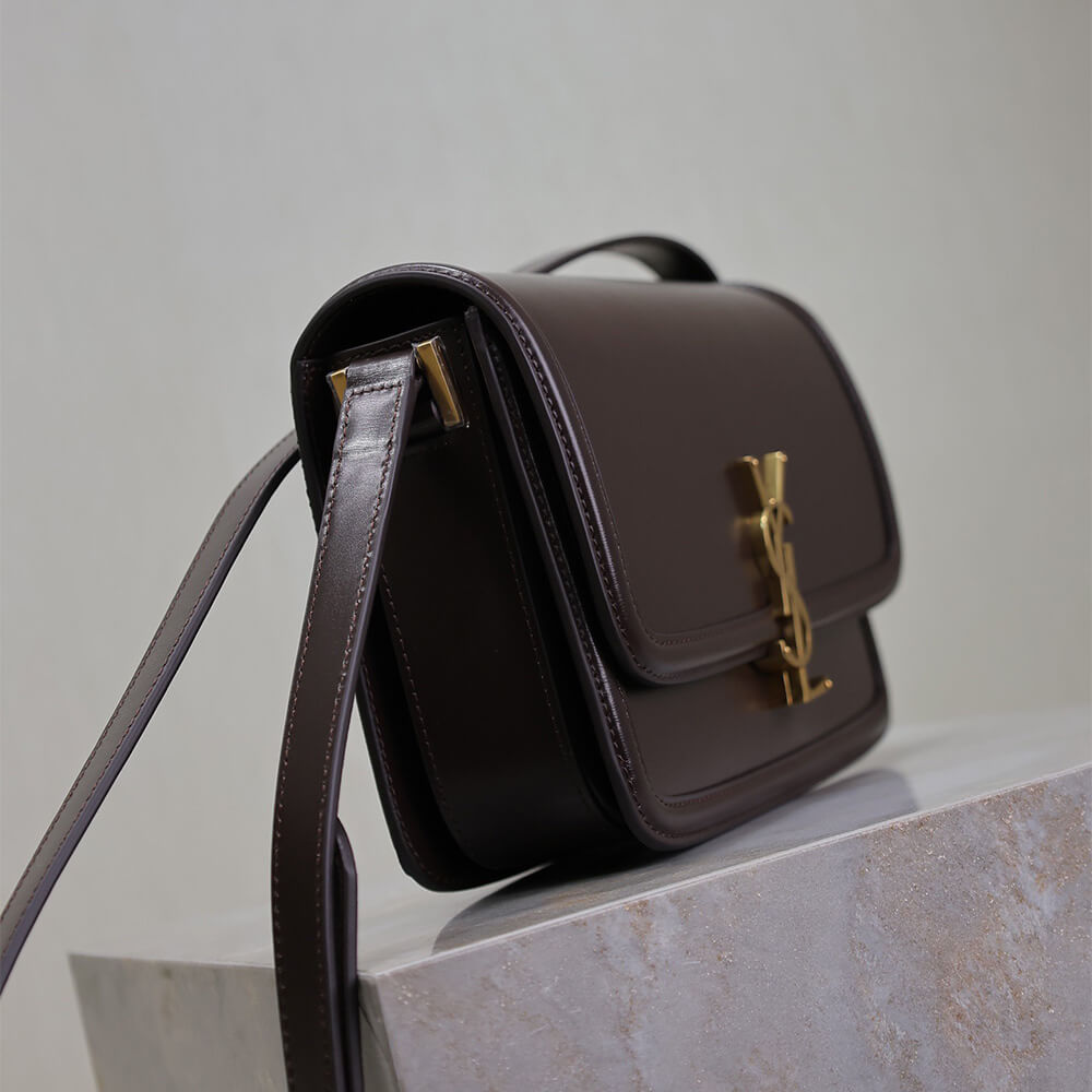 Y51 SOLFERINO MEDIUM SATCHEL IN BOX Sa1nt Lau*nt(HIGH-END GRADE)