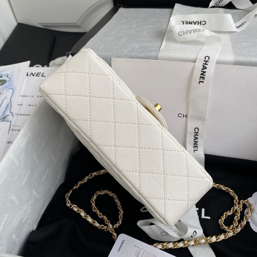 Ch**el Mini Classic Handbag With Top Handle(HIGH-END GRADE)