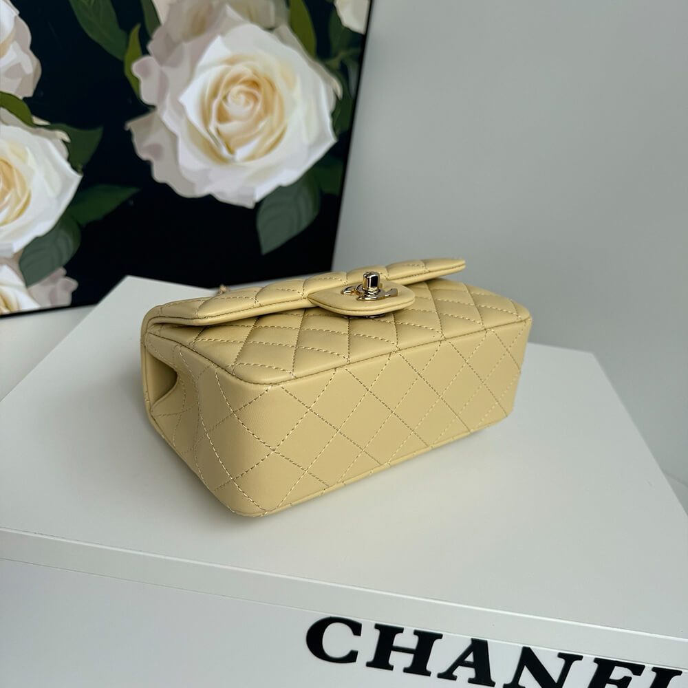 Ch**el Mini Classic Handbag With Top Handle