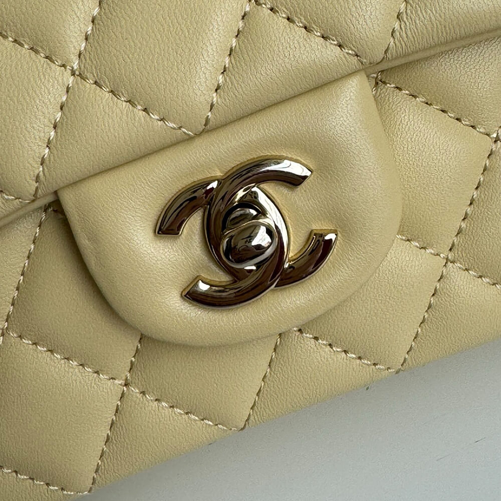 Ch**el Mini Classic Handbag With Top Handle