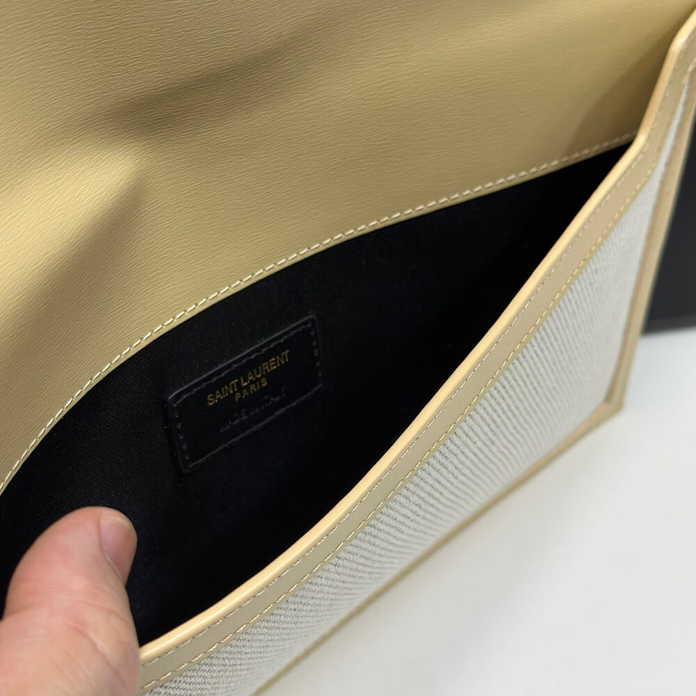 Y51 uptown pouch in canvas and leather