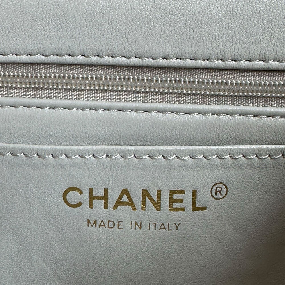 Ch**el Mini Classic Handbag With Top Handle