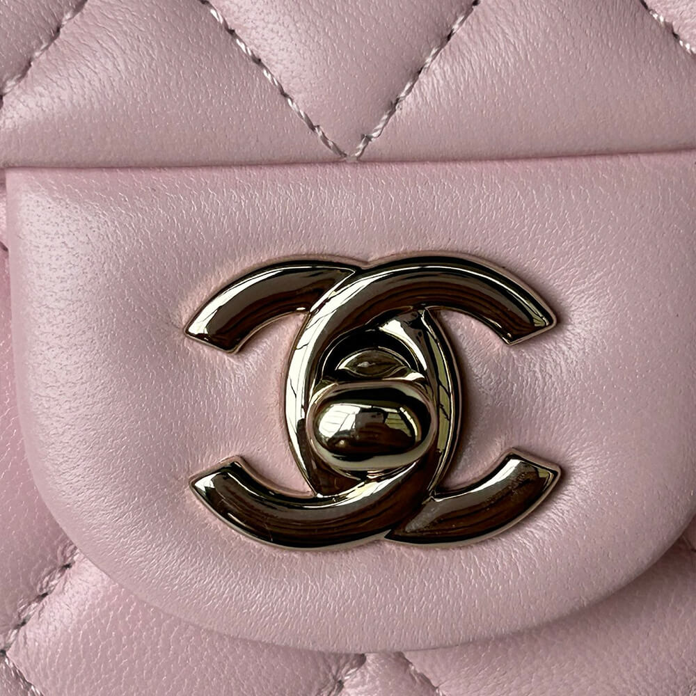 Ch**el Mini Classic Handbag With Top Handle