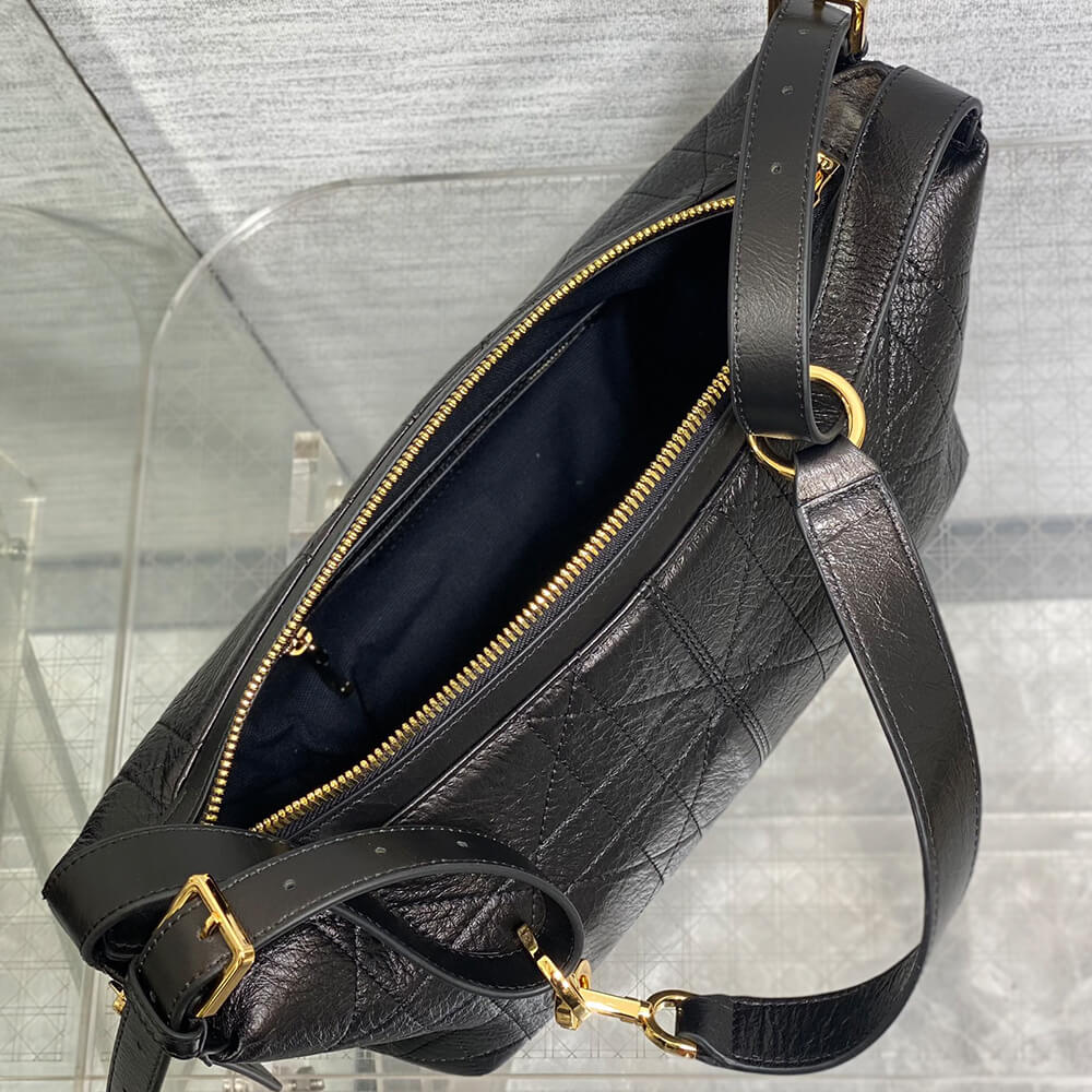 Small D-Journey Bag in Shiny Goatskin(HIGH-END GRADE)