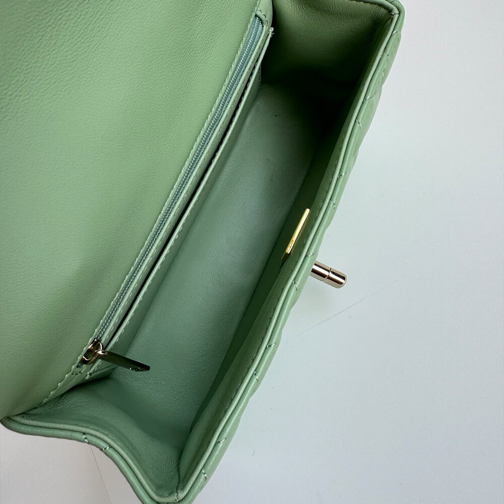Ch**el Mini Classic Handbag With Top Handle