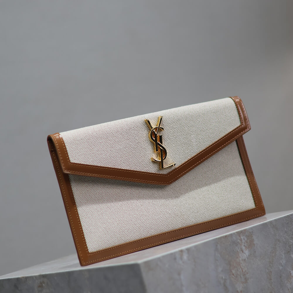Y51 uptown pouch in canvas and leather