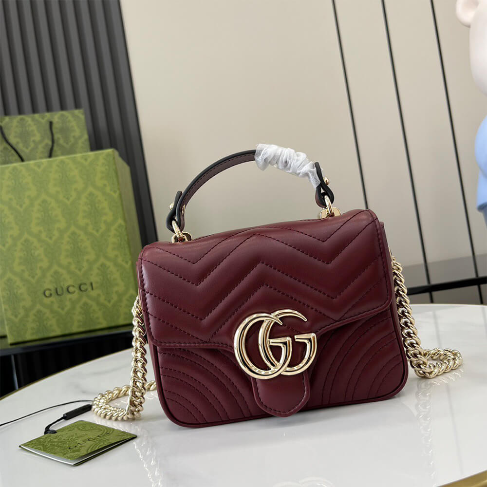 GG Marmont mini top handle bag
