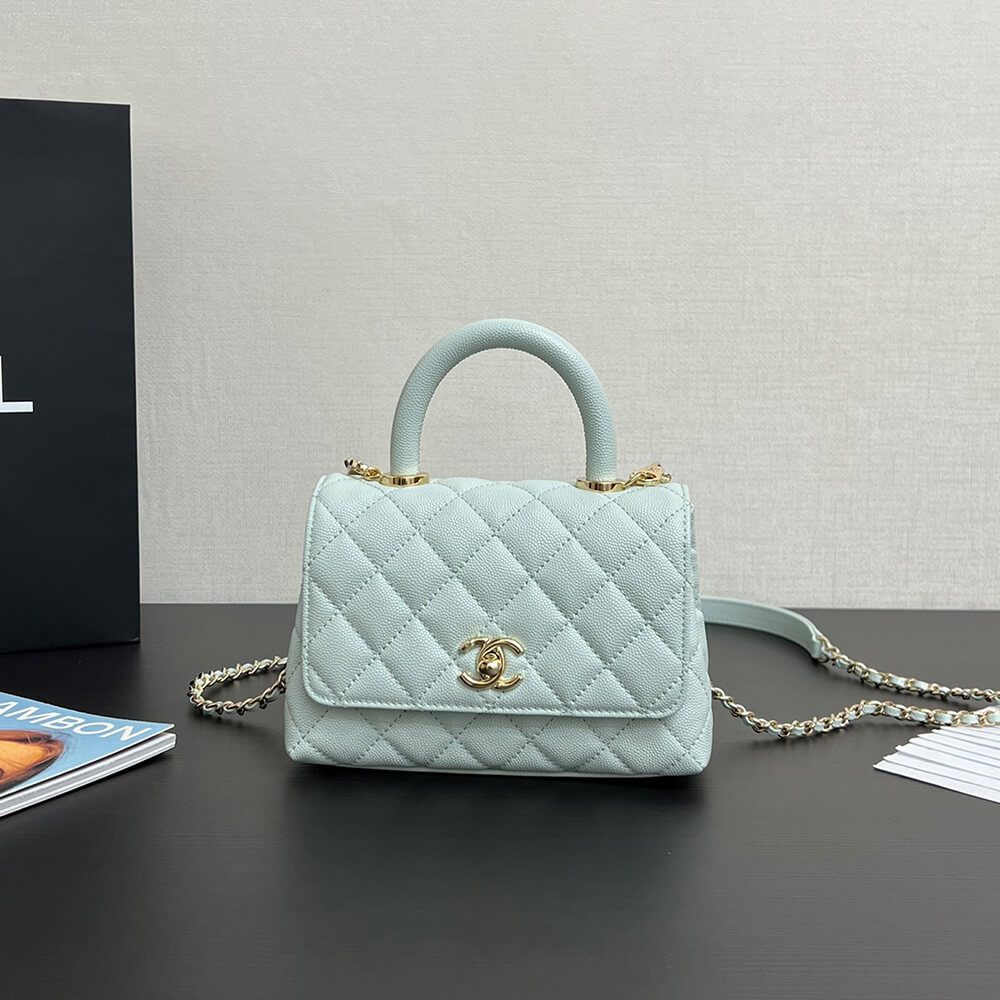 Ch**el MINI COCO Handle Bag(HIGH-END GRADE)