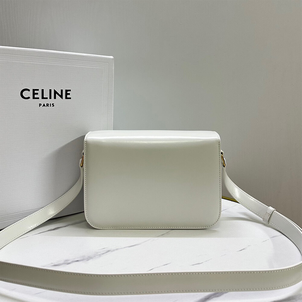 Ce1i*e CLASSIQUE TRIOMPHE BAG in shiny calfskin(HIGH-END GRADE)