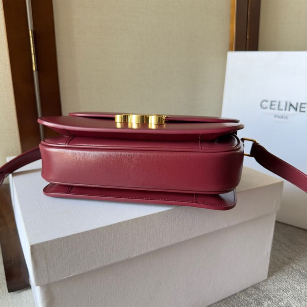 Ce1i*e CLASSIQUE TRIOMPHE BAG in shiny calfskin(HIGH-END GRADE)