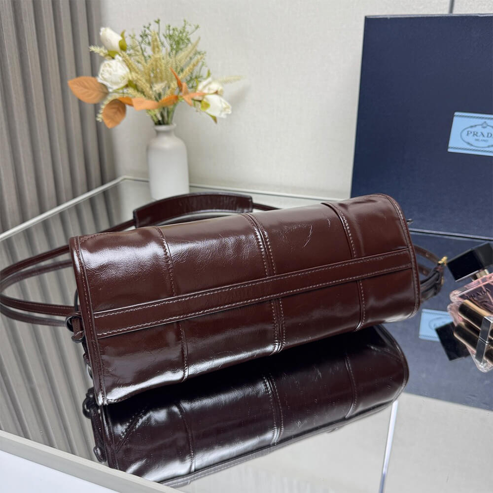 Pra*a Bonnie small leather shoulder bag(HIGH-END GRADE)