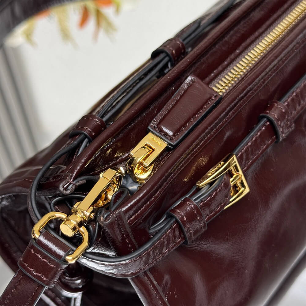 Pra*a Bonnie small leather shoulder bag(HIGH-END GRADE)