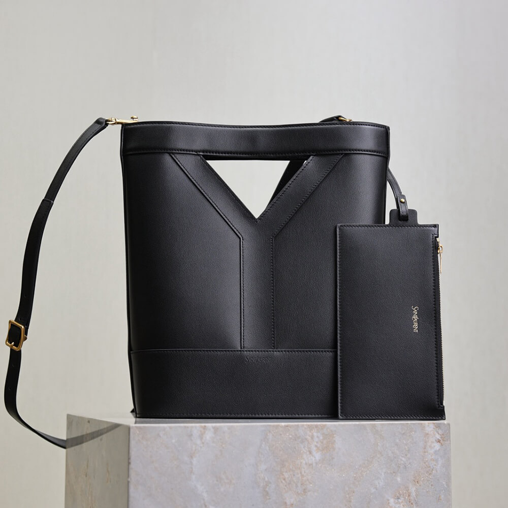 Y51 Y small bucket in canvas and leather(HIGH-END GRADE)