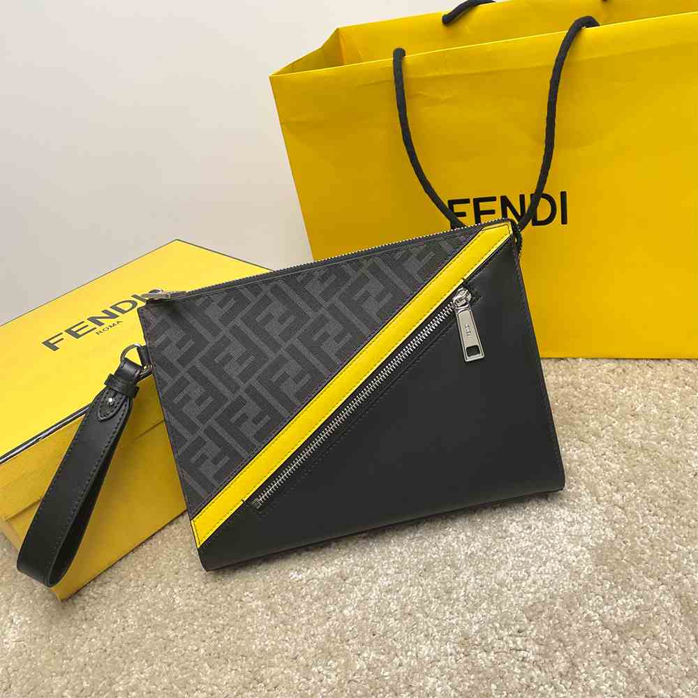 F**di Diagonal Clutch