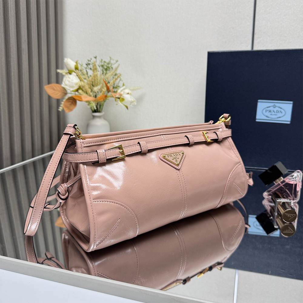 Pra*a Bonnie small leather shoulder bag(HIGH-END GRADE)