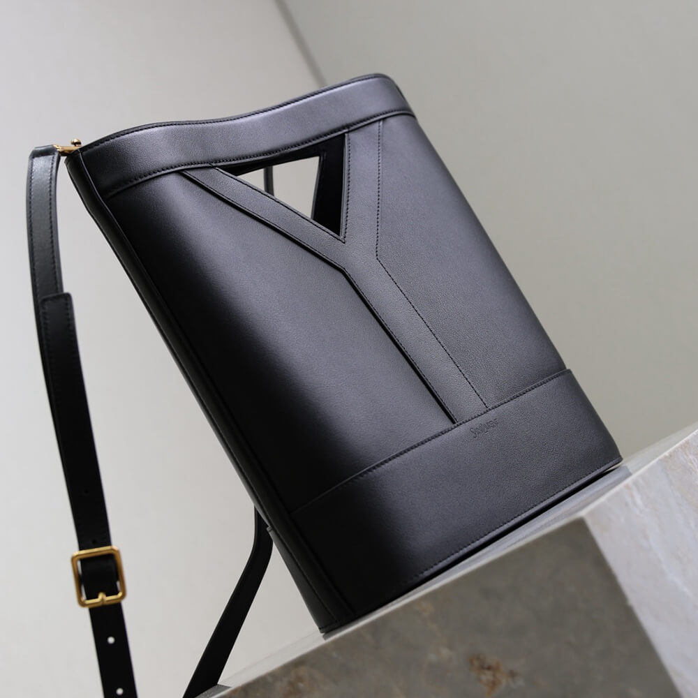 Y51 Y small bucket in canvas and leather(HIGH-END GRADE)