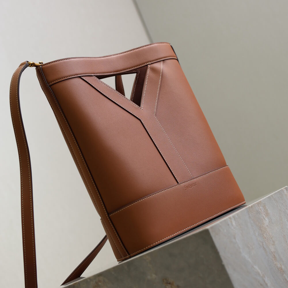 Y51 Y small bucket in canvas and leather(HIGH-END GRADE)