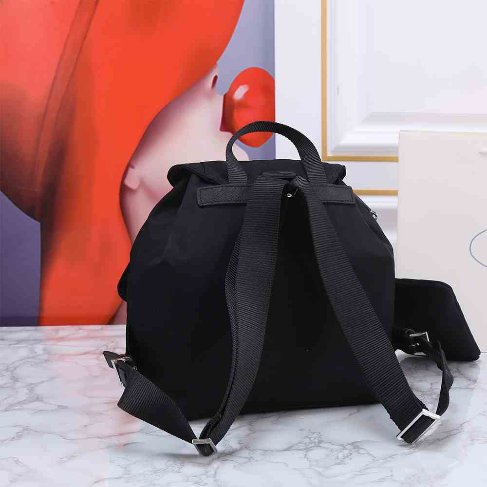 Pra*a Re-Nylon medium backpack with pouch